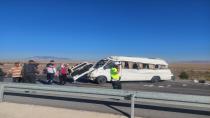 Karaman’da lastiği patlayan minibüs takla attı! 1 ölü çok sayıda yaralı var