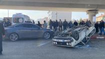 Karaman'da kazaya karışan otomobil takla attı 3 yaralı