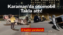 Karaman’da Kontrolden Çıkan Otomobil Takla Attı: 2 Yaralı
