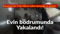 Karaman’da bir evin bodrumunda tarihi geçmiş peynir ve tereyağı ele geçirildi