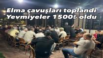KARAMAN’DA ELMA HASADI ÖNCESİ YEVMİYELER BELİRLENDİ